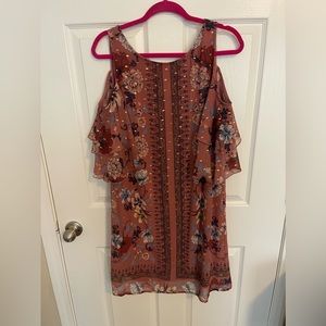 Laundry by Shelli segal floral print cold shoulder dress